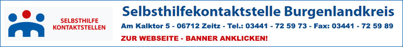 Das Banner der Selbsthilfe Kontaktstelle in Zeitz